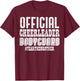 Official Cheerleader Bodyguard Fear Brother Fun Men Boys Kid T-Shirt - T-Shirt | Maroon