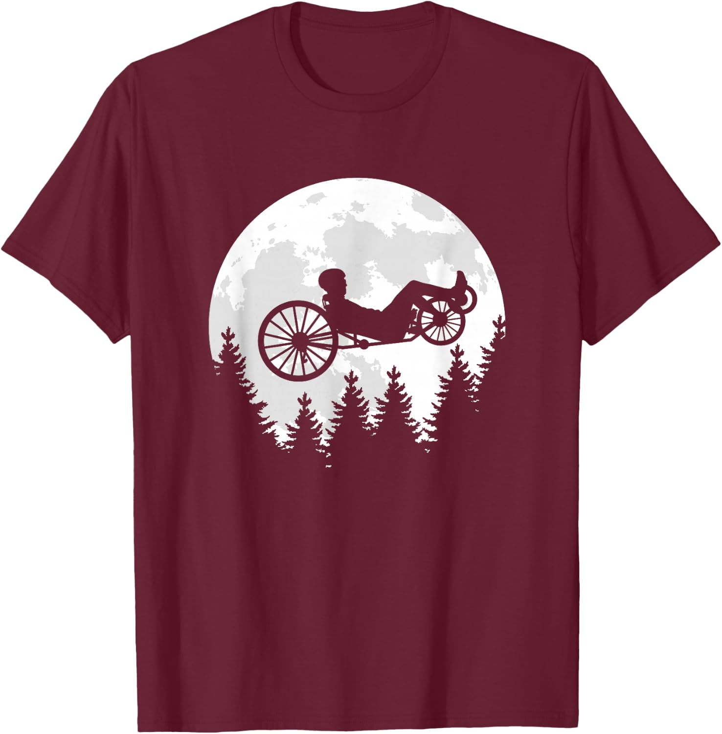 Mond Recumbent Bike T-Shirt - T-Shirt | Maroon