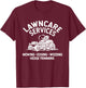 Lawn Care Services Zero Turn Mower T-Shirt - T-Shirt | Maroon