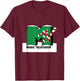 MTV - MTV Snowy Christmas Logo T-Shirt - T-Shirt | Maroon