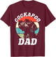 Cockapoo Dad Dog Funny Father's Day Vintage Pet Men Women Kids T-Shirt - T-Shirt | Maroon