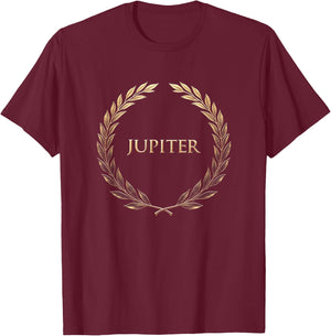 Jupiter Roman God of the Sky Jupiter T-Shirt - T-Shirt | Maroon