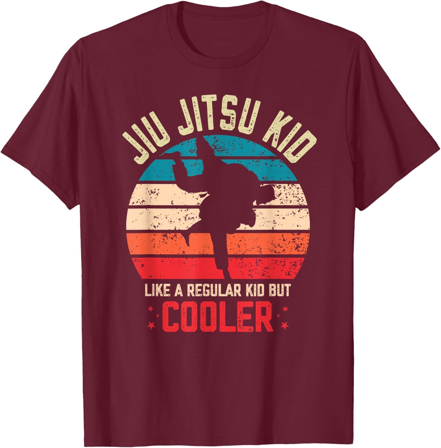 Jiu Jitsu Kid Martial Art BJJ T-Shirt - T-Shirt | Maroon
