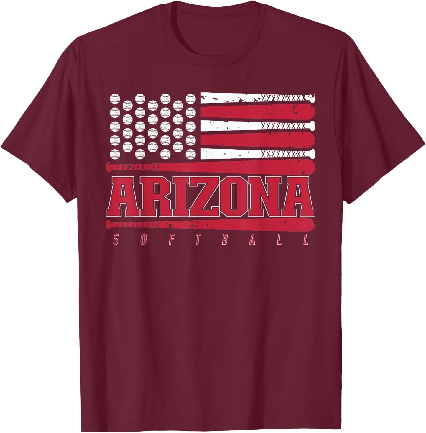 Arizona Softball Graphic T-Shirt - T-Shirt | Maroon