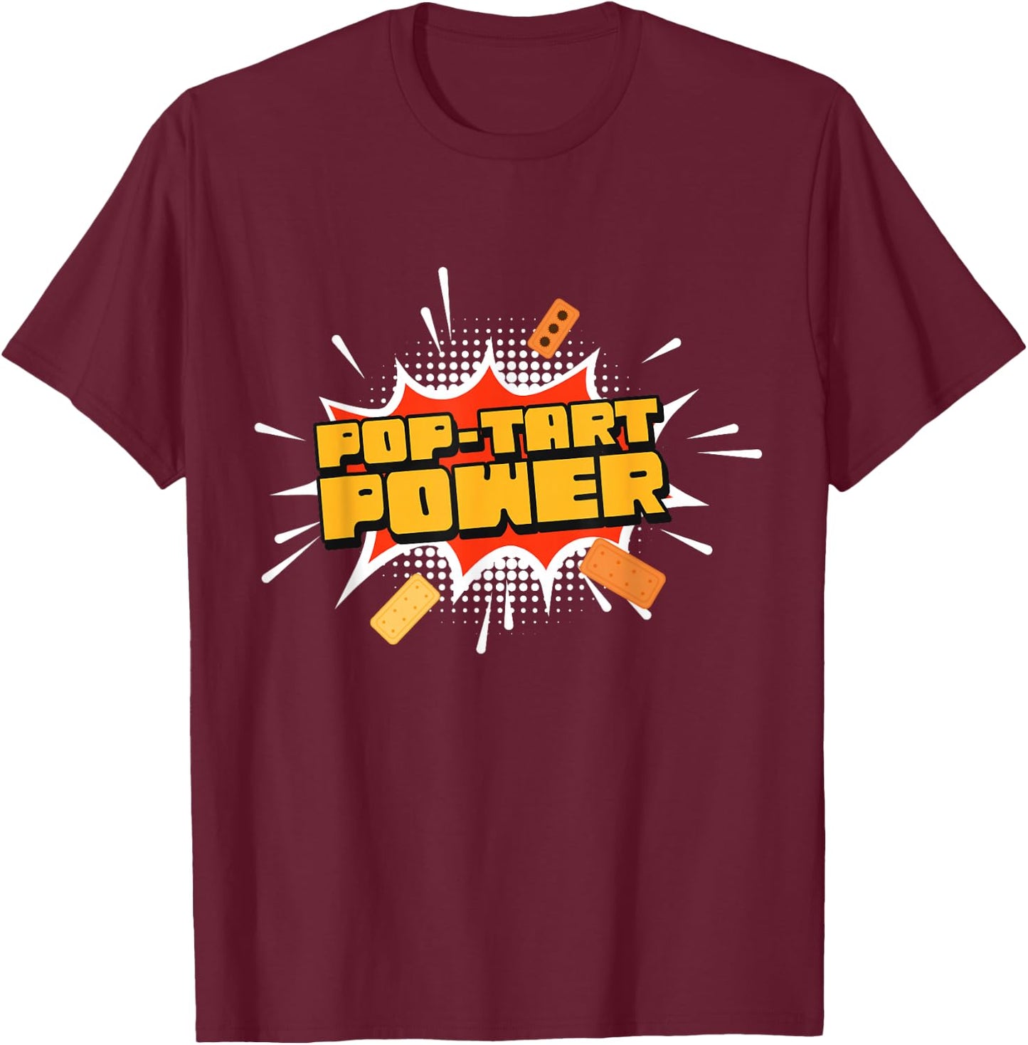 Pop-Tart Power Frosted Toaster Pastry Gym Fitness T-Shirt - T-Shirt | Maroon