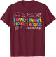 I Came I Taught I Loved I Retired Funny Teacher Retirement T-Shirt - T-Shirt | Maroon