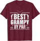 Best Grampy By Par Father's Day Gifts Golf Lover Golfer men T-Shirt - T-Shirt | Maroon