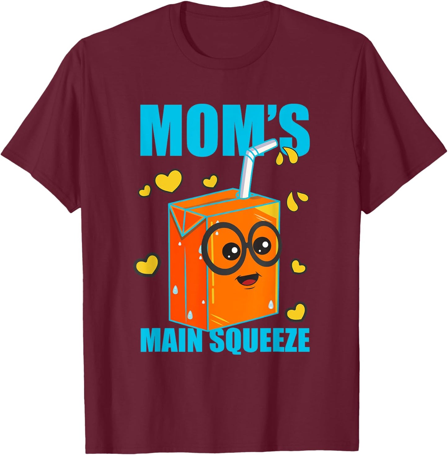 Cute Funny Moms Main Squeeze Funny Juicebox Boy Girl Toddler T-Shirt - T-Shirt | Maroon