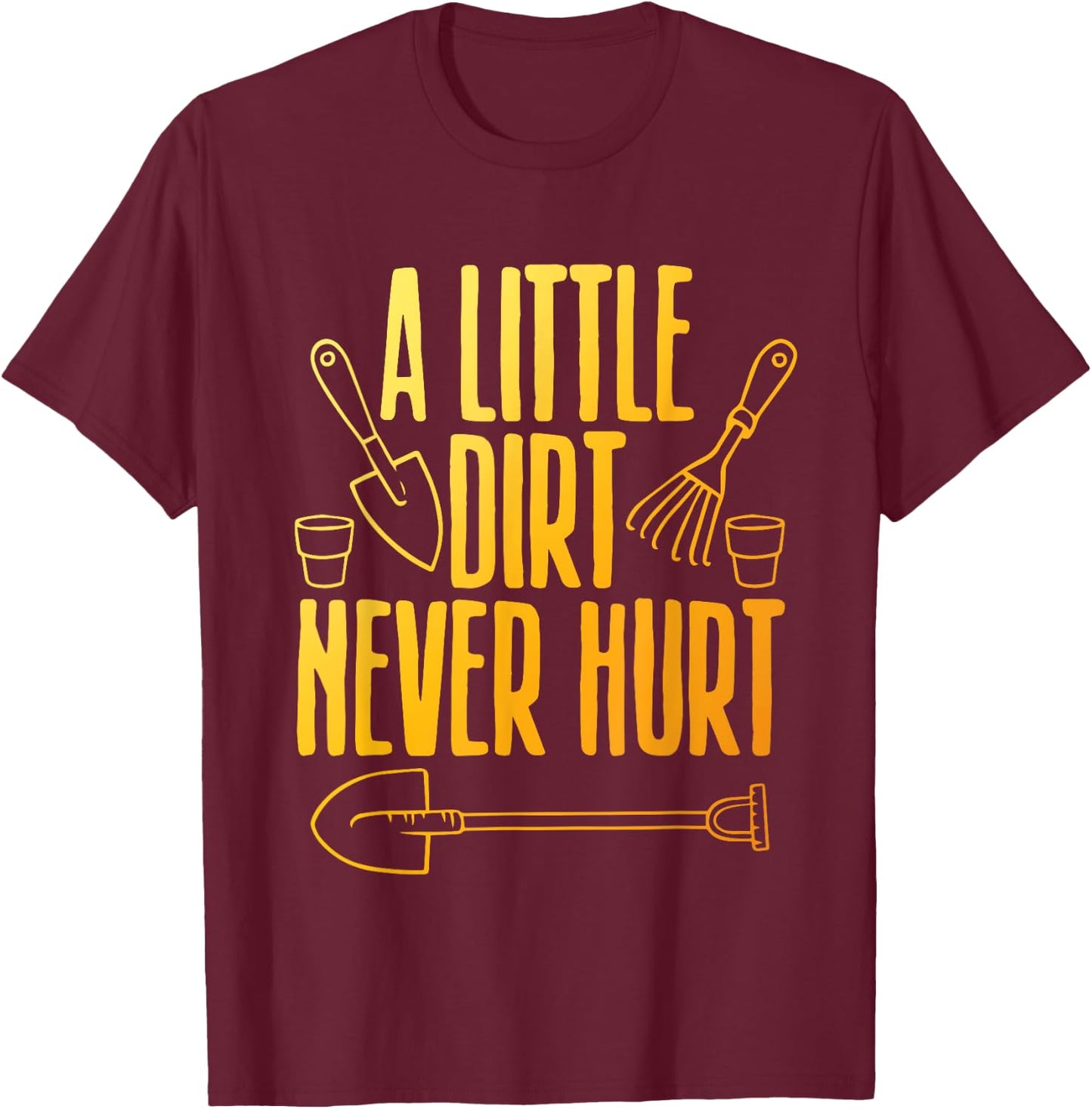 Cool Gardening Art Women Gardener Garden Plant Lover T-Shirt - T-Shirt | Maroon