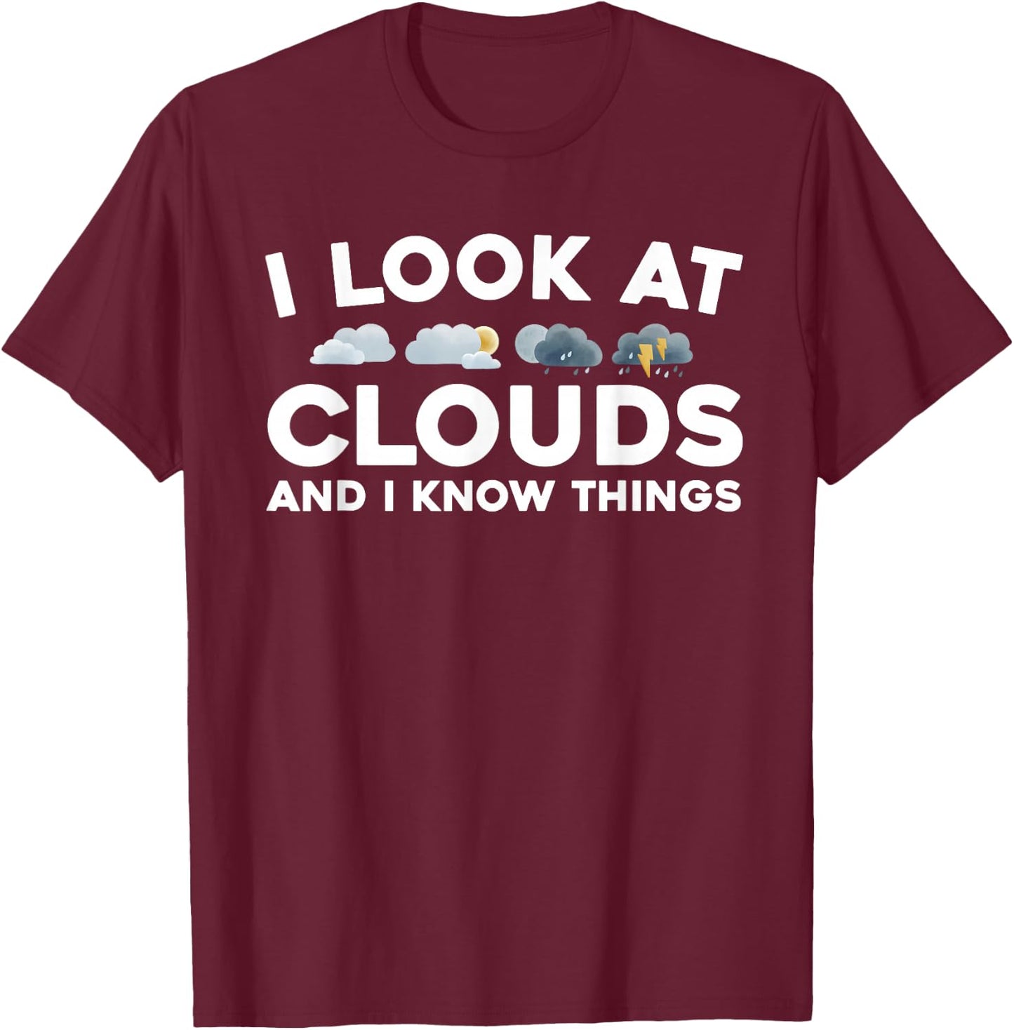 Meteorologist Art Women Kids Weather Forecasting T-Shirt - T-Shirt | Maroon