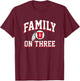 University of Utah Utes Family on Three T-Shirt - T-Shirt | Maroon
