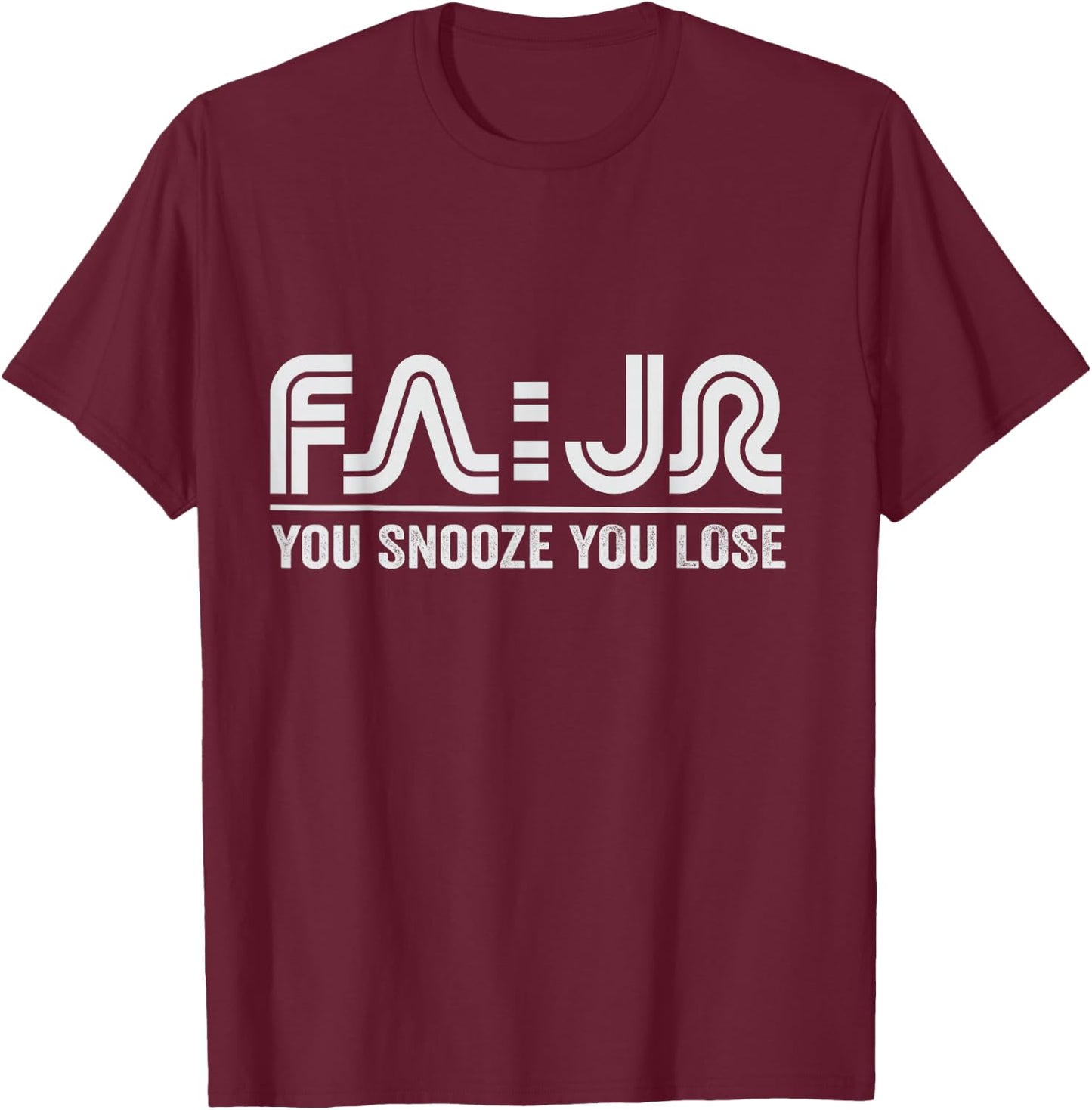 Funny Ramadan Muslim Prayer Fajr You Snooze You Lose T-Shirt - T-Shirt | Maroon