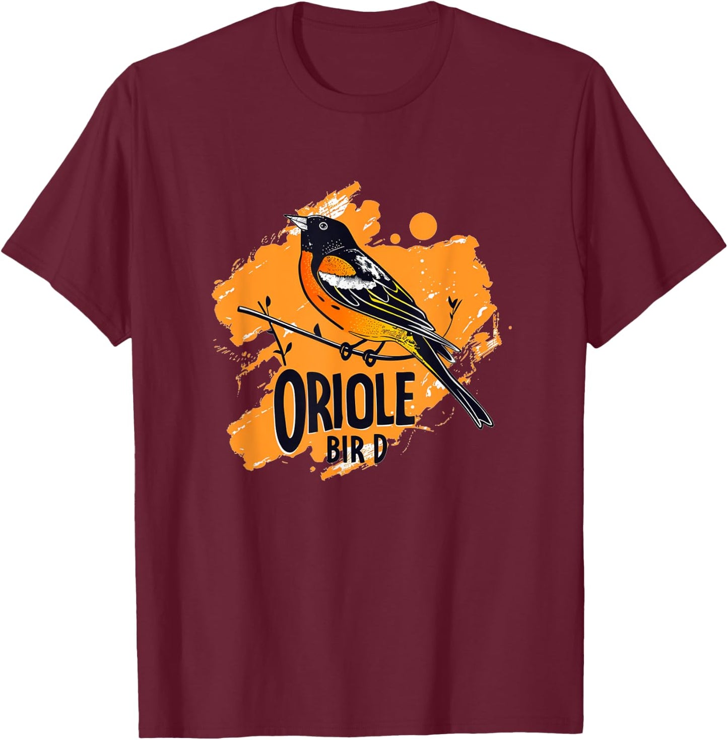 Cute Oriole Bird Speech Costume for Animals Lovers T-Shirt - T-Shirt | Maroon