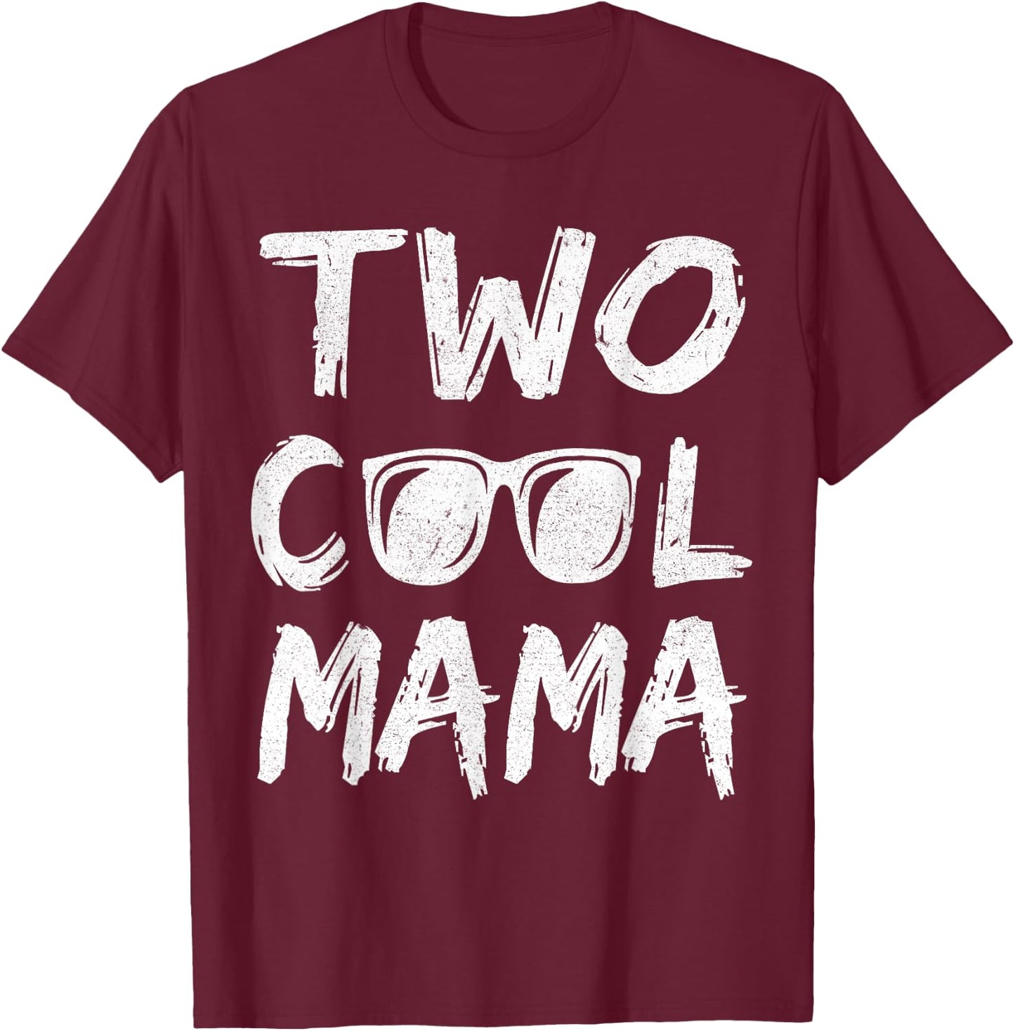 Mama Of The Birthday Boy Two Cool 2nd Bday Family Matching T-Shirt - T-Shirt | Maroon