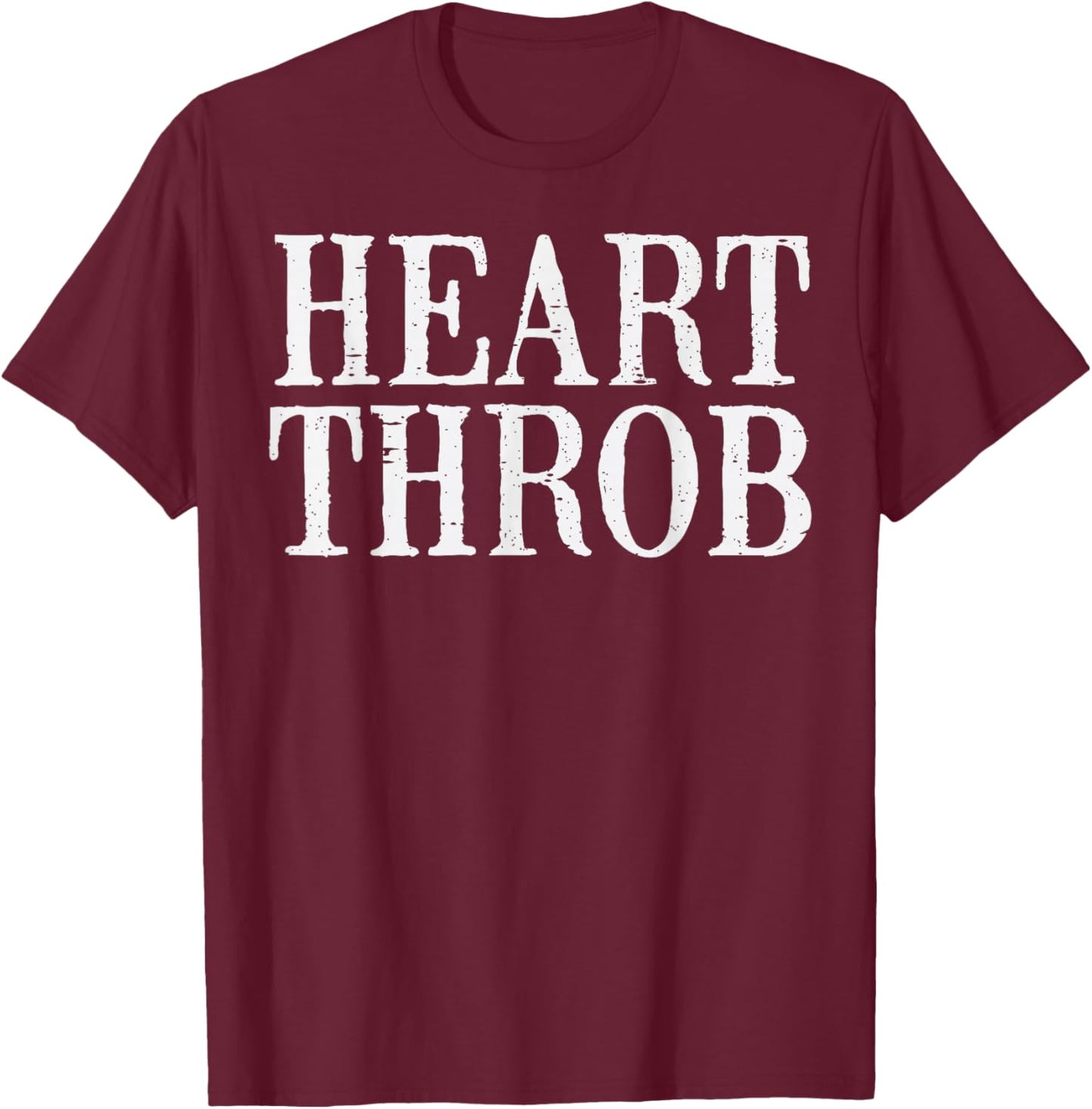 Valentines Day Heart Throb Funny Toddler Boys Kids Youth Men T-Shirt - T-Shirt | Maroon