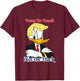 Trump The Donald Not The Duck 2024 President Election Design , Small, Black T-Shirt - T-Shirt | Maroon