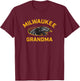 UW Milwaukee Panthers Arched Grandma T-Shirt - T-Shirt | Maroon