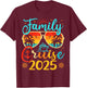 Family Cruise 2025 Summer Vacation Matching Family Cruise Women Kids T-Shirt - T-Shirt | Maroon