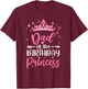 Dad Of The Birthday Princess Birthday Girl Kid Family T-Shirt - T-Shirt | Maroon