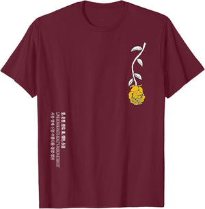 University Varsity-Gold A Rose Is Never Lost In Translation T-Shirt - T-Shirt | Maroon