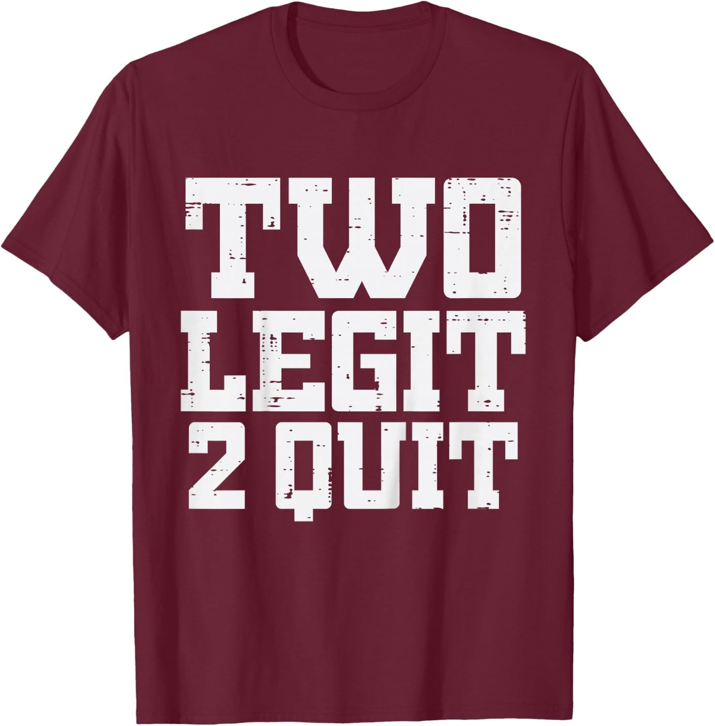 2nd Birthday Two Legit 2 Quit 2 Years Old Girls Boys Kids T-Shirt - T-Shirt | Maroon