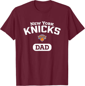 NBA New York Knicks Dad Arched Team Logo T-Shirt - T-Shirt | Maroon