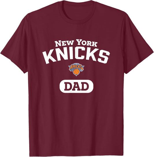 NBA New York Knicks Dad Arched Team Logo T-Shirt - T-Shirt | Maroon
