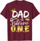 Dad Of The Notorious One Old School 1st Hip Hop Birthday T-Shirt - T-Shirt | Maroon