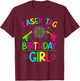 Lasertag Birthday Girl Laser Tag T-Shirt - T-Shirt | Maroon