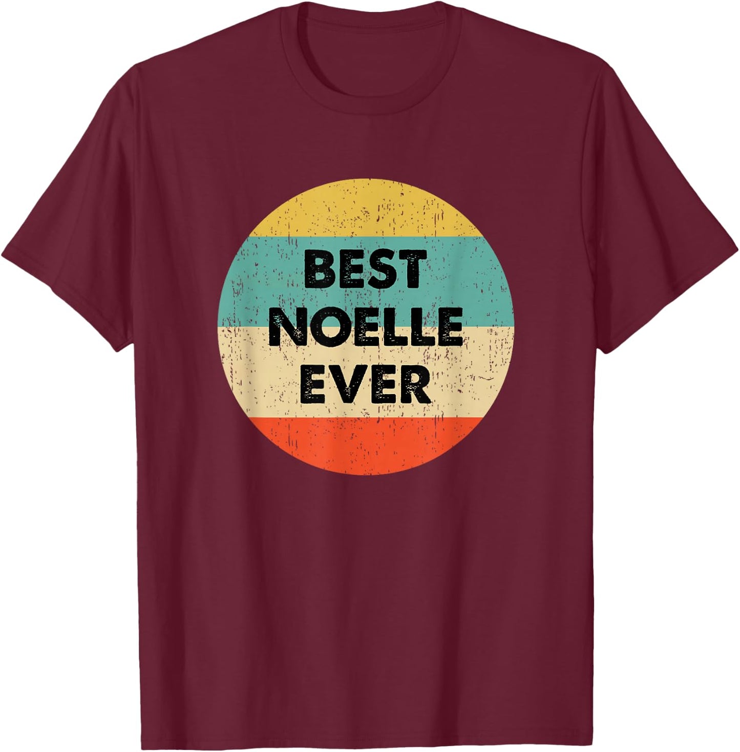 Noelle Name T-Shirt - T-Shirt | Maroon
