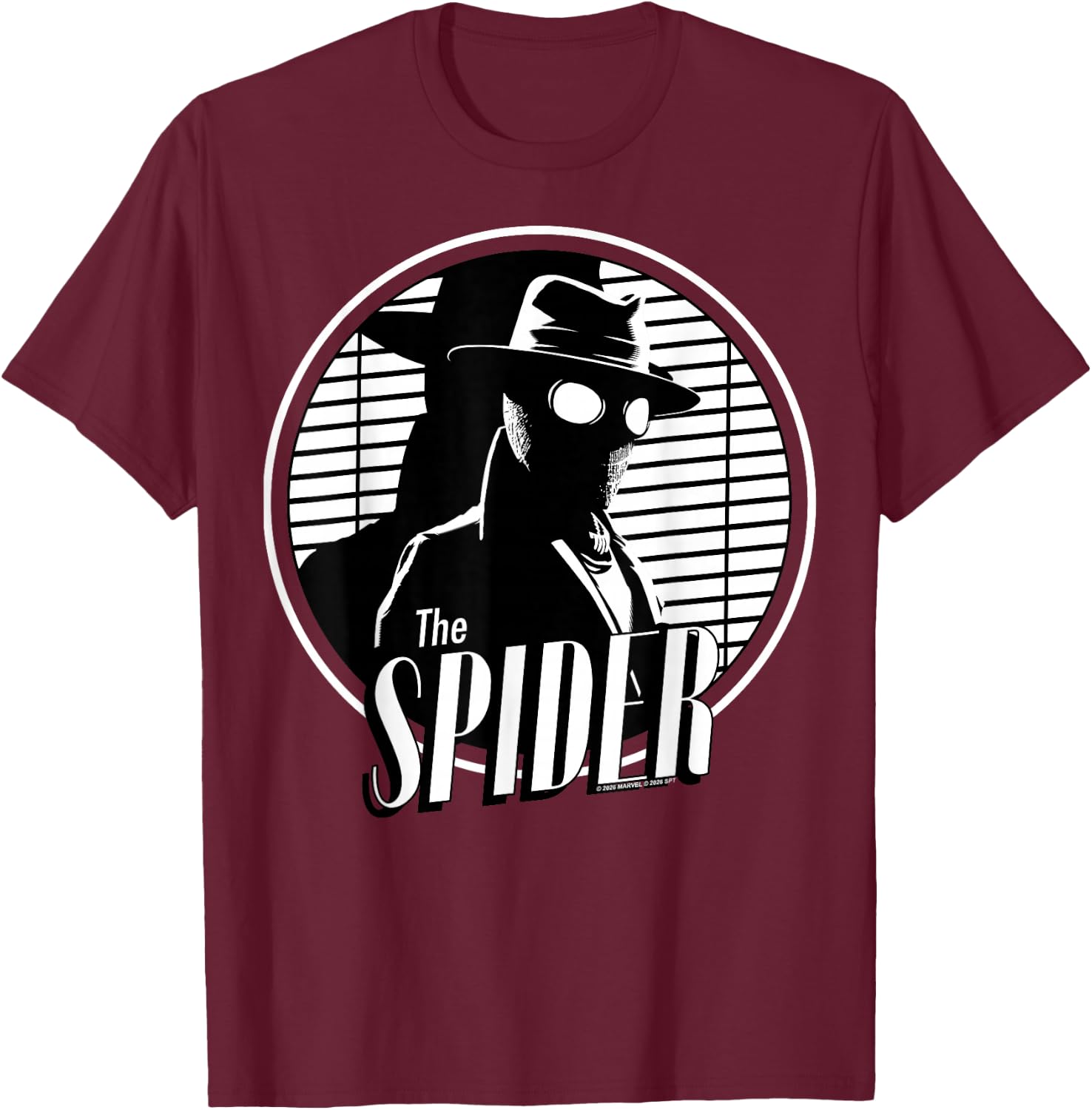 Marvel Spider-Noir Series The Spider Detective Portrait T-Shirt - T-Shirt | Maroon
