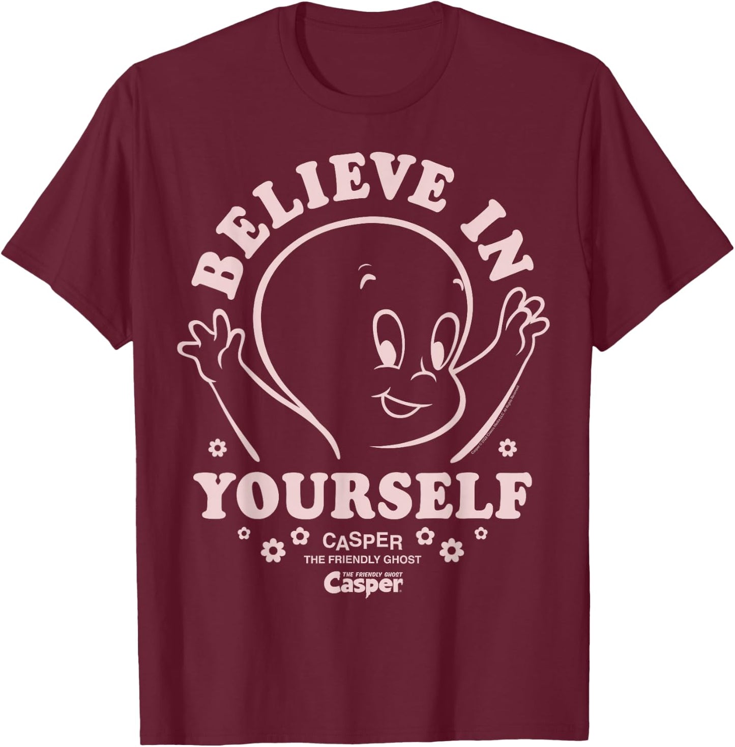 Casper the Friendly Ghost Believe in Yourself T-Shirt - T-Shirt | Maroon