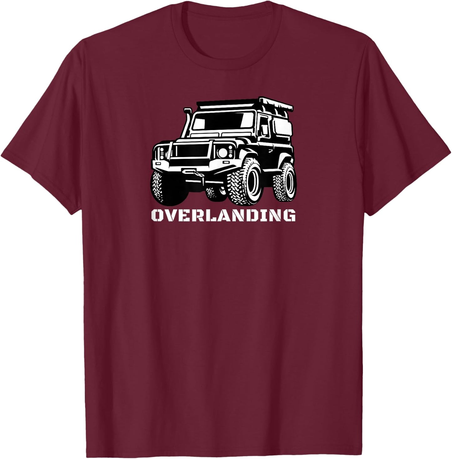 Overlanding Truck Gear Accessories, Overlanding Gear, SUV T-Shirt - T-Shirt | Maroon