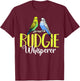 Budgie Bird Budgerigar Parakeet Cage T-Shirt - T-Shirt | Maroon