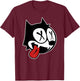 Dead Felix Cat T-Shirt - T-Shirt | Maroon