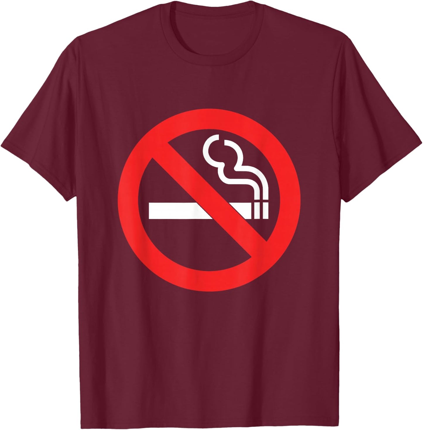 Non-smoking symbol T-Shirt - T-Shirt | Maroon