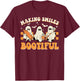 Making Smiles Bootiful Halloween Funny Ghost Dentist Dental T-Shirt - T-Shirt | Maroon