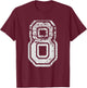 Team Jersey Uniforms Number 8 Eight School Sports Birthdays T-Shirt - T-Shirt | Maroon