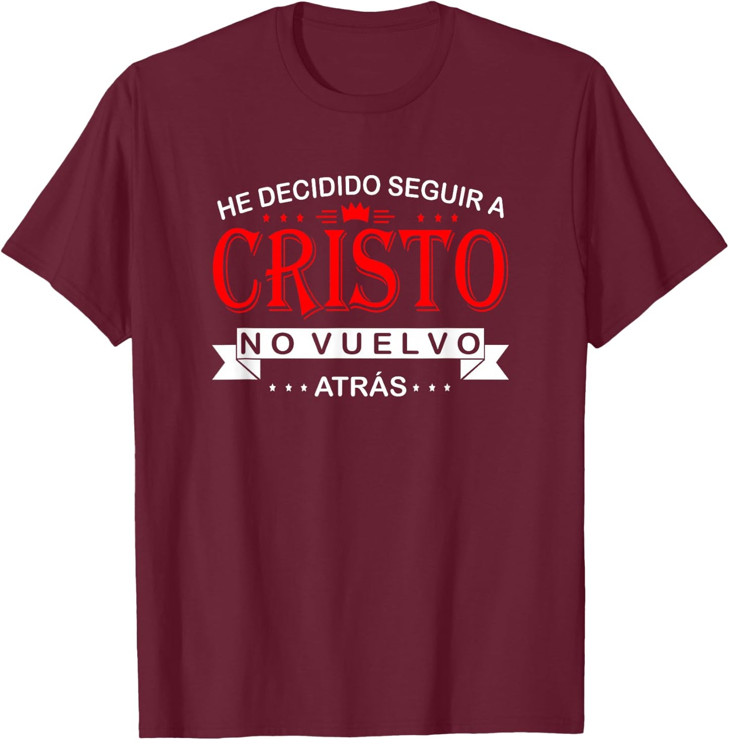 camisas cristianas en espanol Spanish christian shirts T-Shirt - T-Shirt | Maroon