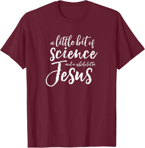 IVF Transfer Day Infertility Support IUI Science Jesus Gift T-Shirt - T-Shirt | Maroon