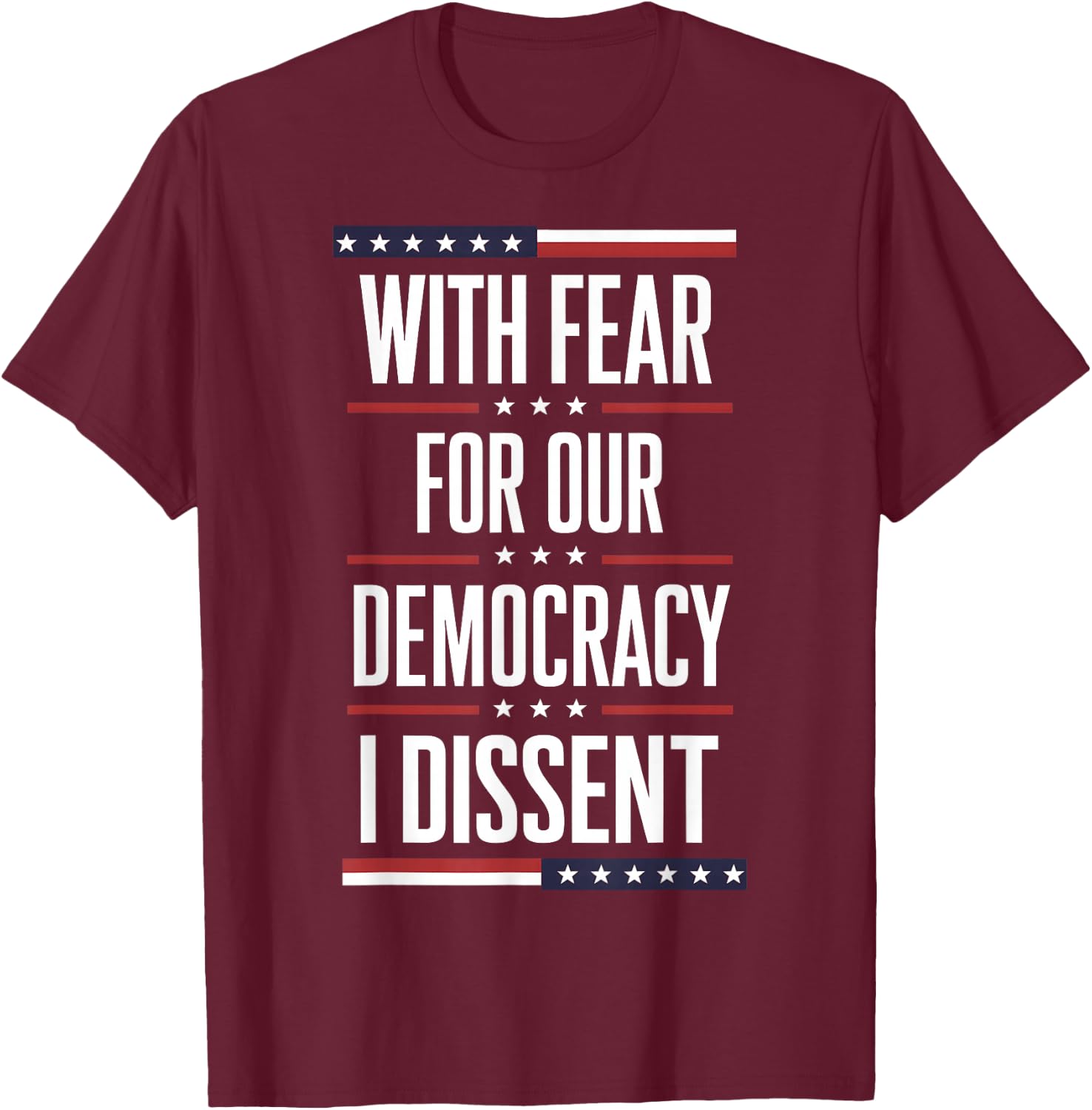 SCOTUS I Dissent Fear for our Democracy Justice Sotomayor T-Shirt - T-Shirt | Maroon