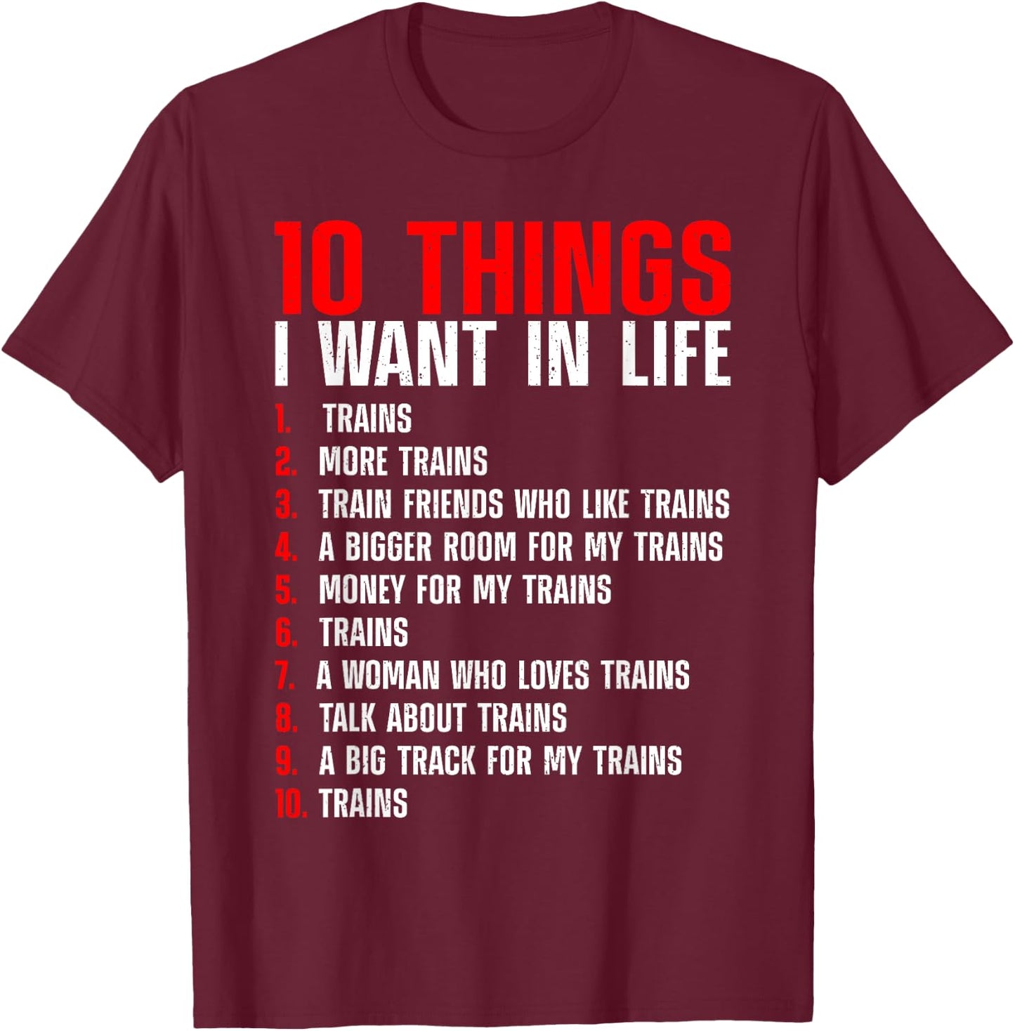 Cool Train Art Women Kids Railroad Model Train Lover T-Shirt - T-Shirt | Maroon
