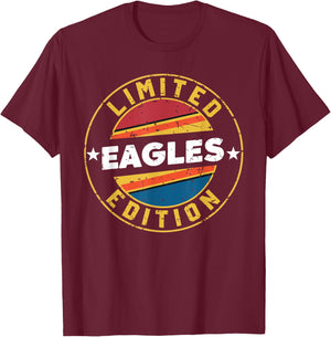 Eagles Name Vintage Retro T-Shirt - T-Shirt | Maroon