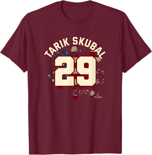 Tarik Skubal Vintage Flag Detroit Baseball Player T-Shirt - T-Shirt | Maroon