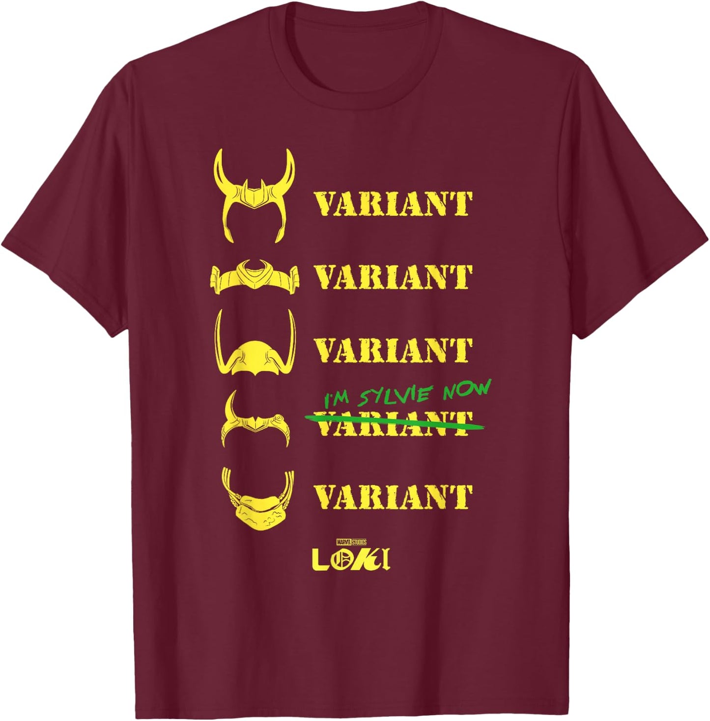 Marvel Loki Variant Sylvie Quote T-Shirt - T-Shirt | Maroon