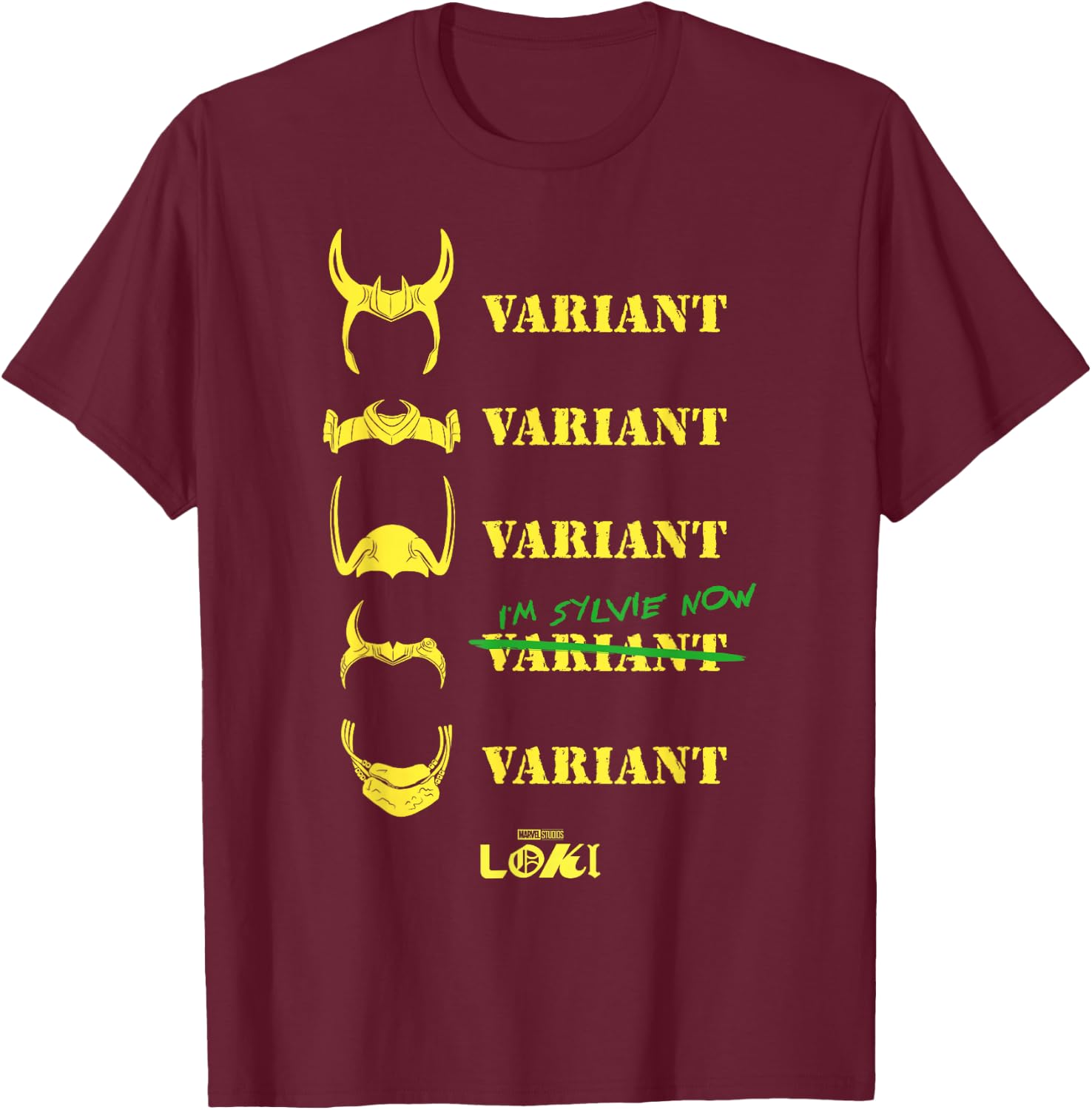 Marvel Loki Variant Sylvie Quote T-Shirt - T-Shirt | Maroon