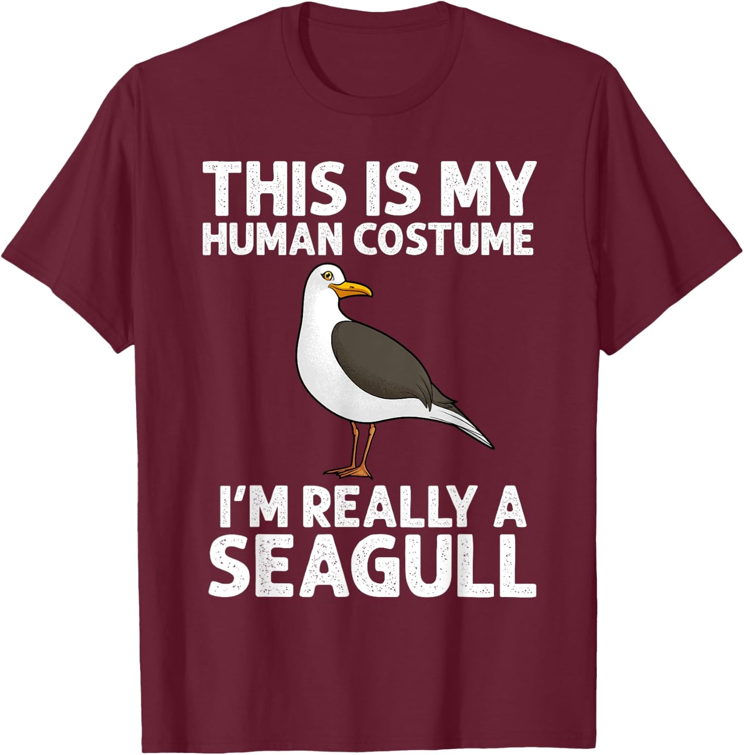 Cool Seagull Design Women Seabird Gull Seagull Lover T-Shirt - T-Shirt | Maroon