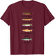 Types of Trout Fish Species Shirt Funny Trout Fishing Lover T-Shirt - T-Shirt | Maroon