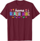 Home Health Aide Heart Leopard T-Shirt - T-Shirt | Maroon