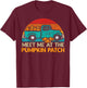 Meet Me in the Pumpkin Patch Truck Autumn Autumn T-Shirt - T-Shirt | Maroon